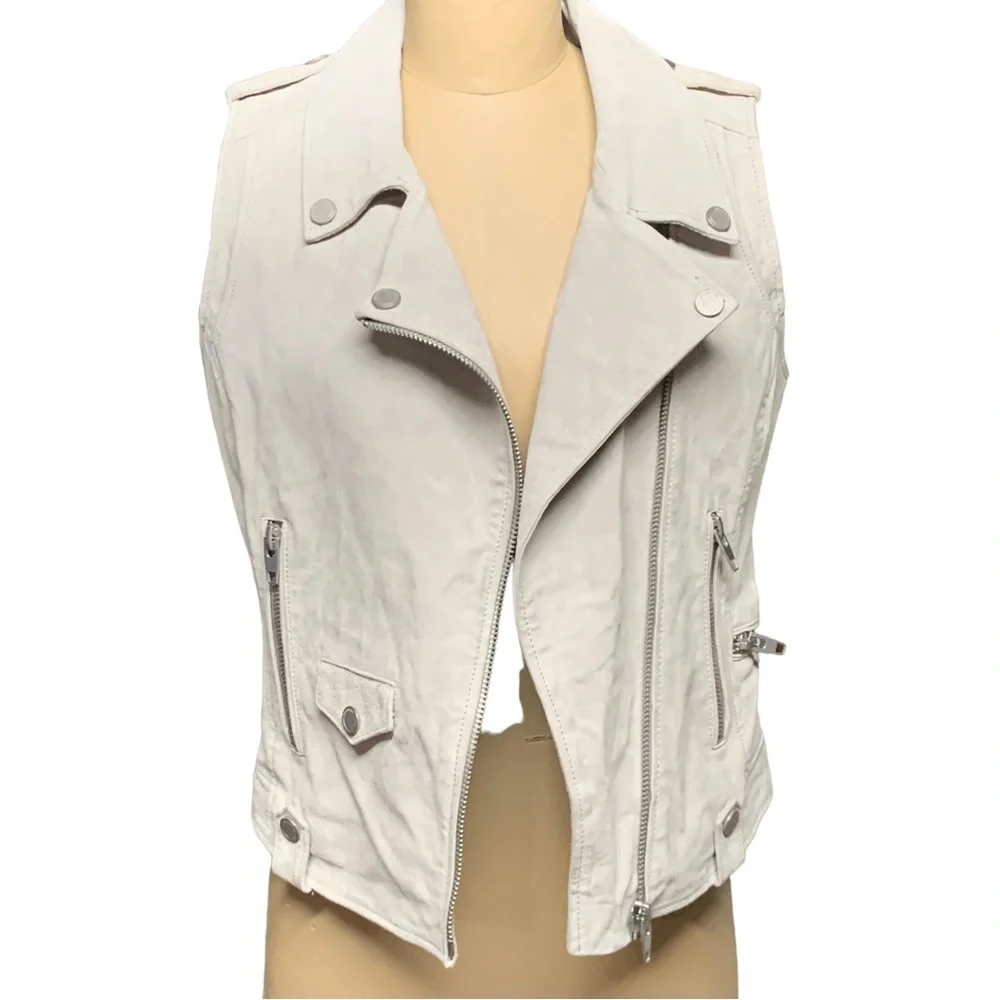 BLANK NYC, Genuine Suede Moto vest - Picture 4 of 10